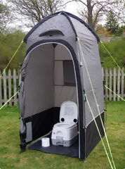 Chemische Toiletten während der Wanderung mitgebracht